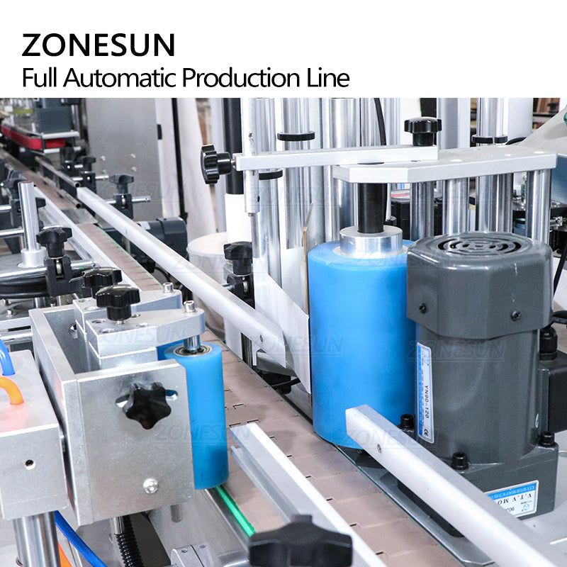 ZONESUN 4-Head Servo Filling Capping Labeling Machine for Bottles