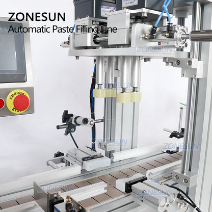 ZONESUN ZS-FAL180R10 Automatic Paste Filling Capping Labeling Machine
