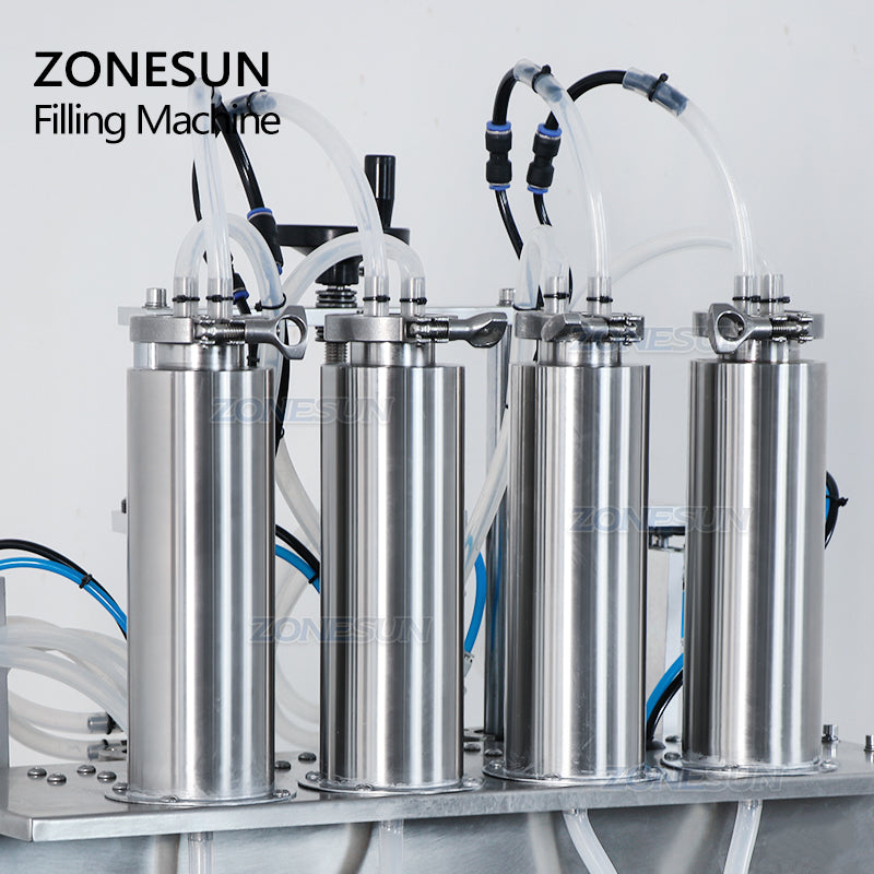 ZONESUN ZS-YTZL500 Semi-auto 4 Nozzles Vacuum Perfume Filling Machine
