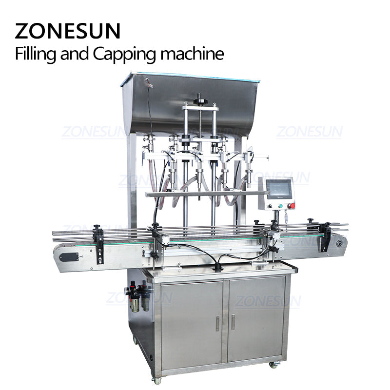 ZONESUN Automatic Paste Filling & Capping Machine for All Bottles