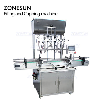 ZONESUN Automatic Paste Filling & Capping Machine for All Bottles