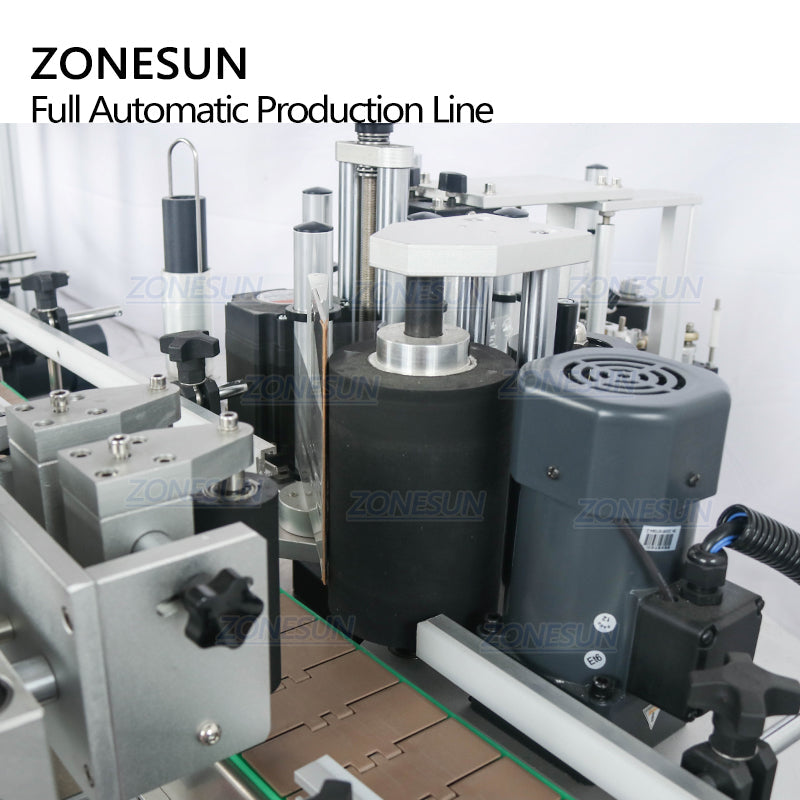 ZONESUN ZS-FAL180C10 4-Nozzle Liquid Filling Capping Labeling Machine