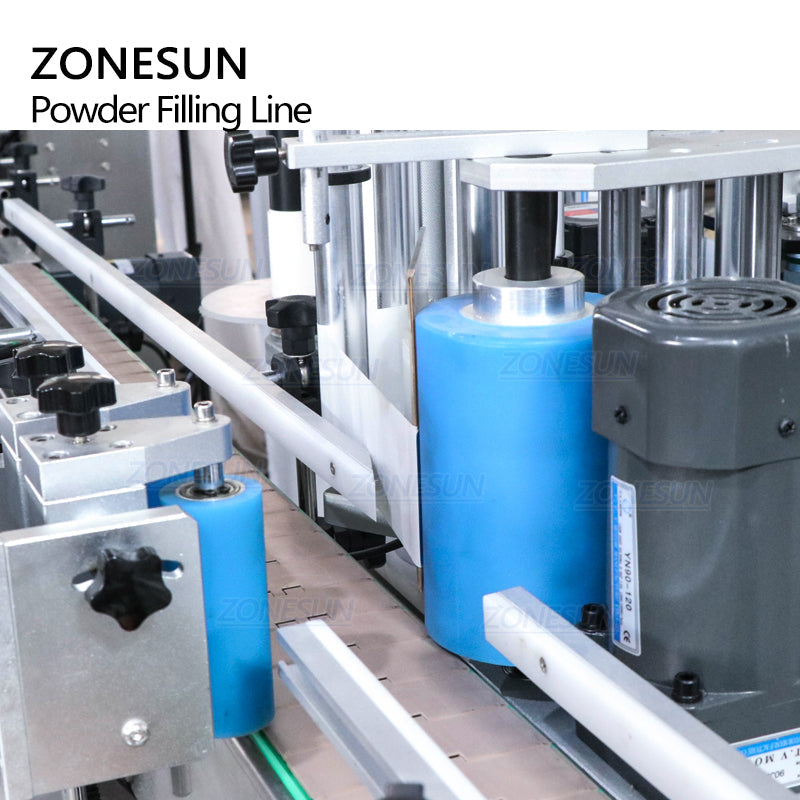 ZONESUN ZS-FAL180P9 Powder Filling Capping Labeling Line for Bottles