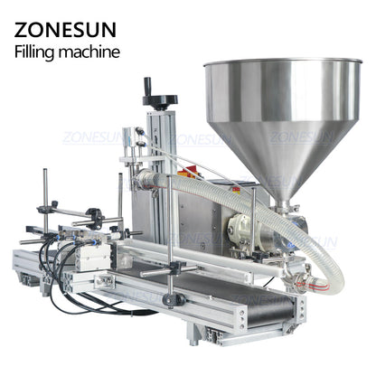 ZONESUN ZS-DTGT900 Tabletop Rotor Pump Paste Liquid Filling Machine