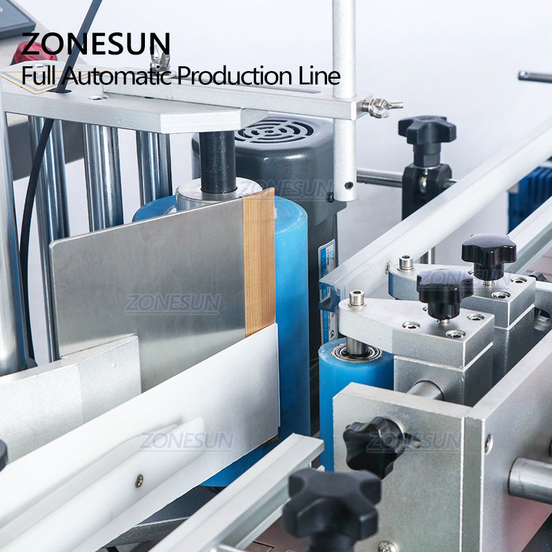 ZS-FAL180R4 Piston Filling Capping Labeling Line with U Conveyor