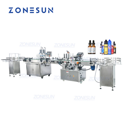 Máquina etiquetadora y llenadora de líquidos con bomba magnética completamente automática ZONESUN ZS-FAL180A8