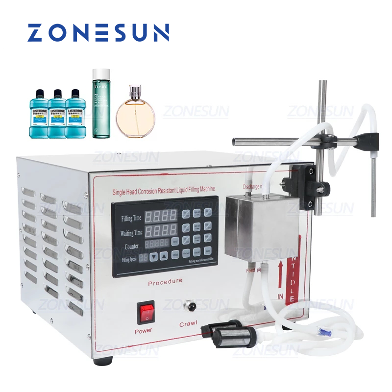 ZONESUN GFK-17A Semi-Automatic 20–10000ml Diaphragm Liquid Filler
