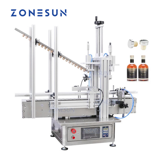 ZONESUN ZS-XG1870D1 Pneumatic Cork Pressing Machine with Auto Feeder