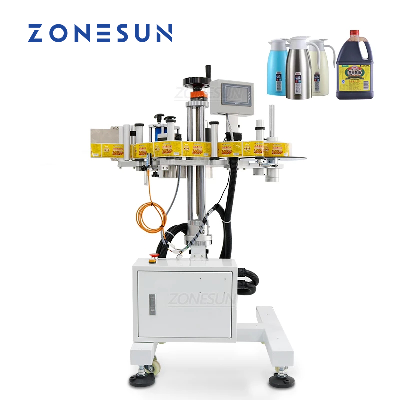 ZONESUN ZS-TB852 Etichettatrice laterale quadrata con superficie rotonda
