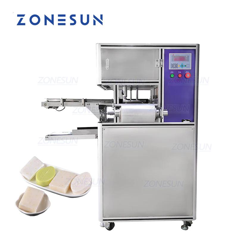 ZONESUN ZS-PK980 Auto PE Film Soap Wrapping Machine for Multi-Shapes