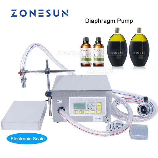 ZONESUN ZS-DP621W Semi-Automatic Liquid Weighing Filling Machine