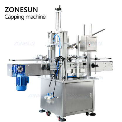 ZONESUN ZS-XG16D1 Auto Wine Bottle Cork Pressing Machine with Feeder