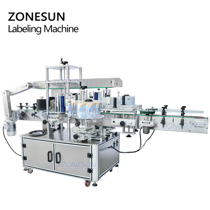 ZONESUN ZS-TB300Z Dual-Side Labeling Machine for Square&Round Bottles