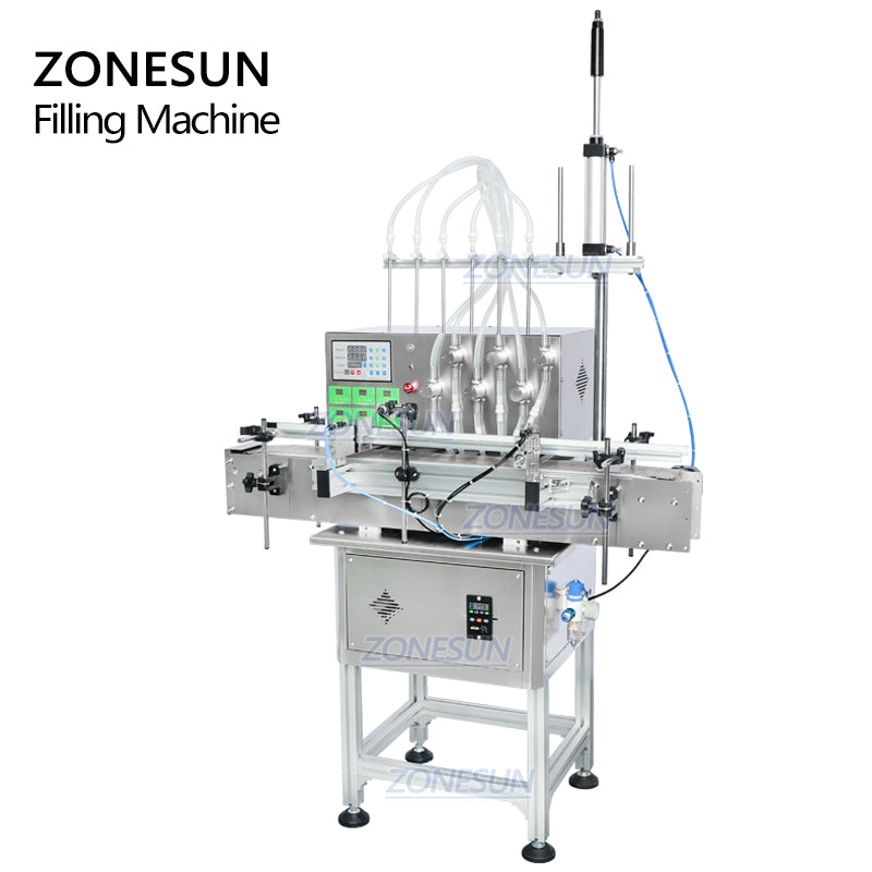 ZONESUN ZS-DTMP6M 6-Nozzle Magnetic Pump Liquid Filling Machine