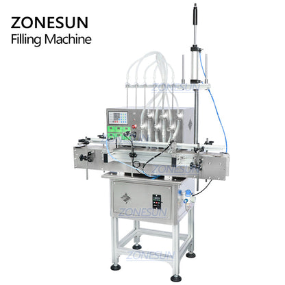 ZONESUN ZS-DTMP6M 6-Nozzle Magnetic Pump Liquid Filling Machine
