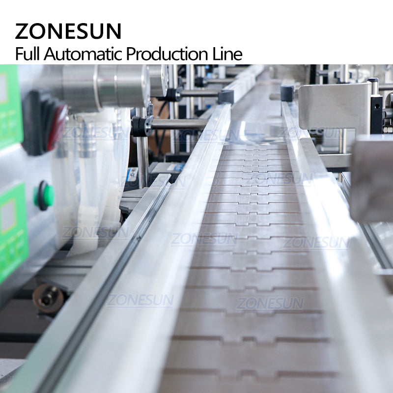 ZONESUN ZS-FAL180C9 Auto Square Bottle Filling Capping Labeling Line