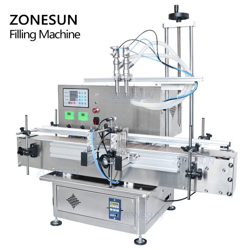 ZONESUN ZS-DTDP20-2 Dual Head Desktop Liquid Filling Machine