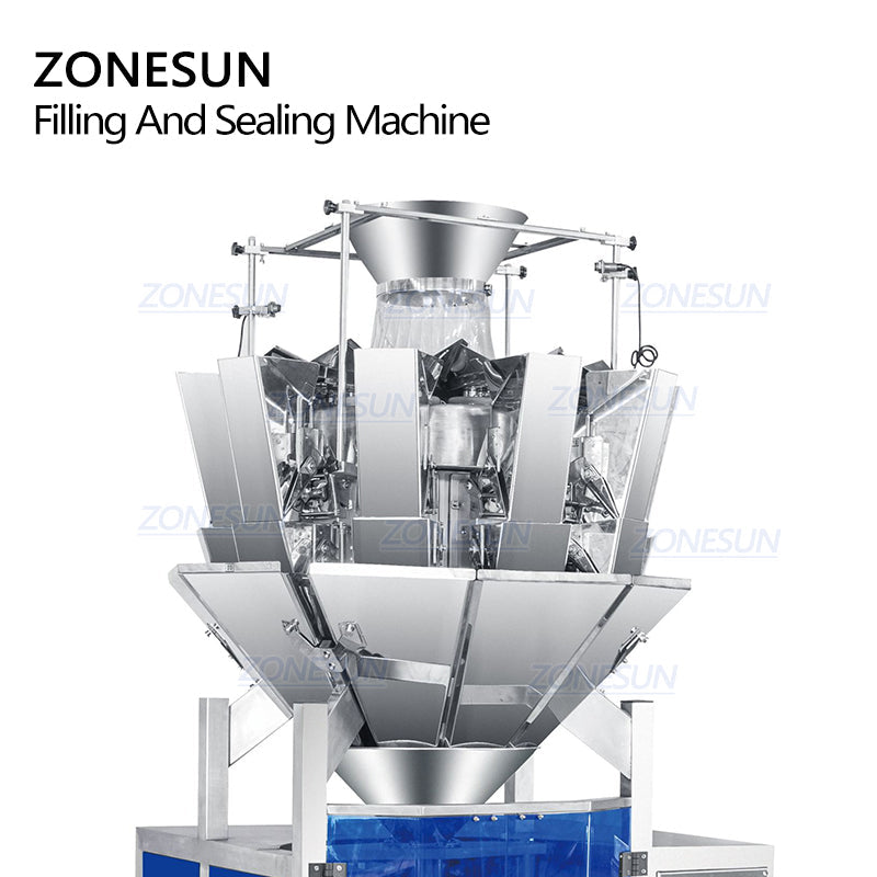 ZONESUN ZS-GFKL420 10 Heads Granule Weighing Filling & Sealing Machine