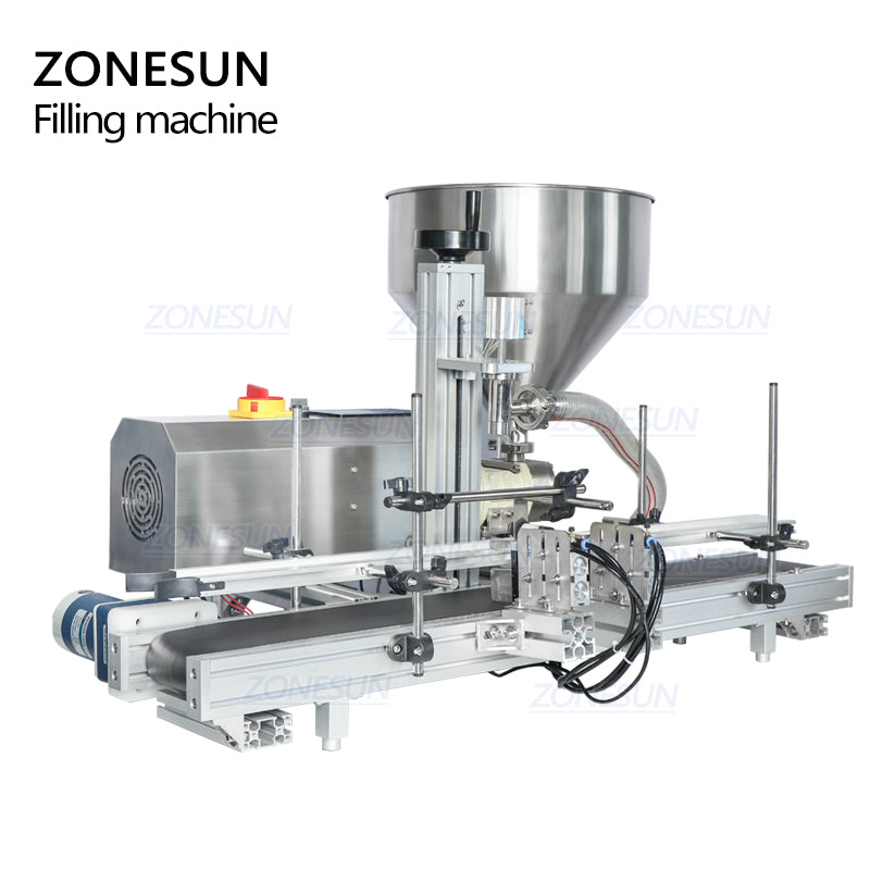 ZONESUN ZS-DTGT900 Tabletop Rotor Pump Paste Liquid Filling Machine