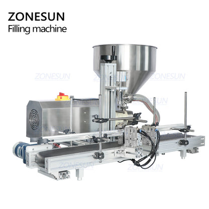 ZONESUN ZS-DTGT900 Tabletop Rotor Pump Paste Liquid Filling Machine