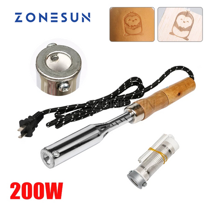 ZONESUN Hand‑held Soldering Iron Hot Foil Stamping Machine – Portable