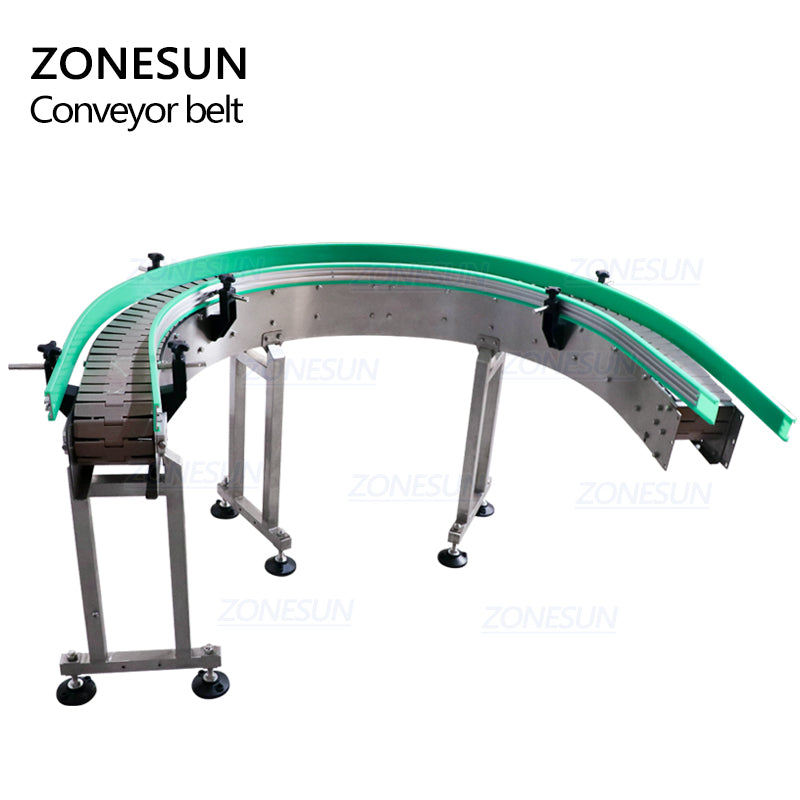 ZONESUN ZS-CBU150 Custom U Shape Chain Conveyor Belt For Line