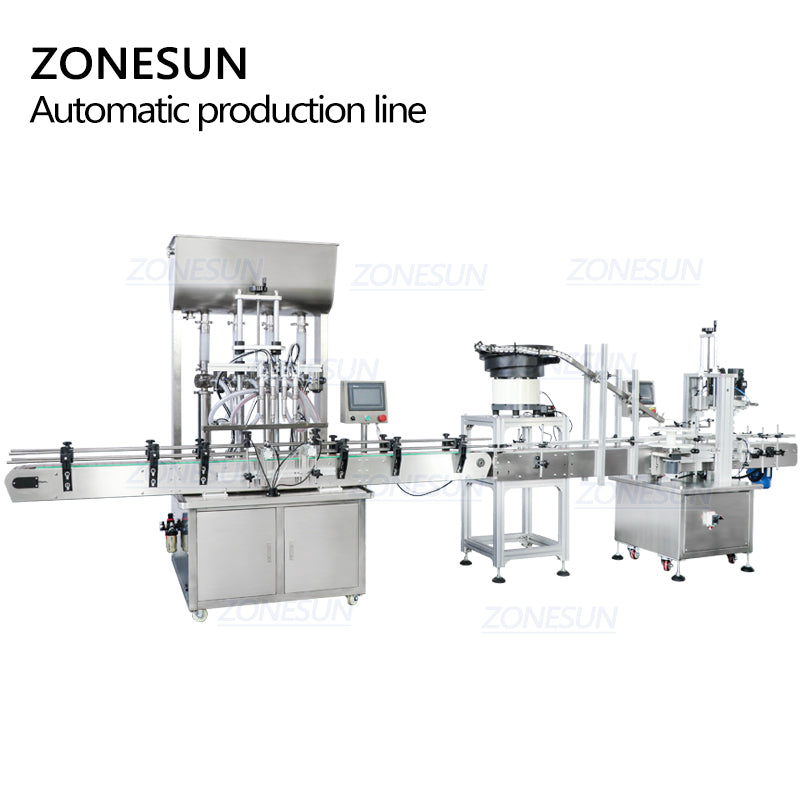 ZONESUN ZS-FAL180A7 Paste Liquid Filling Capping Machine with Feeder