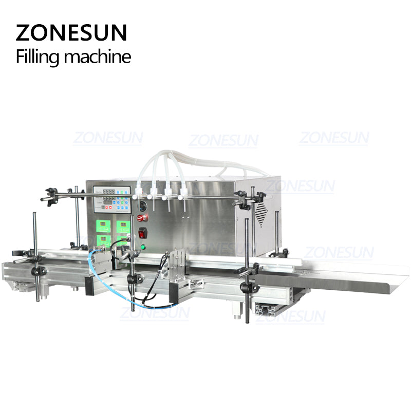 ZONESUN ZS-DTPP4F 4Nozzle Auto Peristaltic Pump Liquid Filling Machine