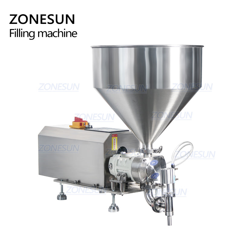 ZONESUN ZS-RPGT900 Rotor Pump Paste Filling Machine for Thick Liquids