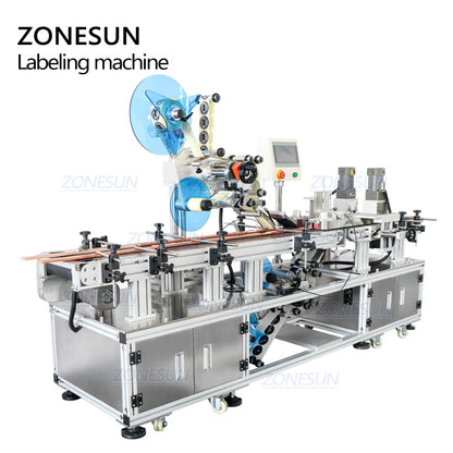 ZONESUN ZS-TB113B Automatic Top & Bottom Flat Surface Labeling Machine