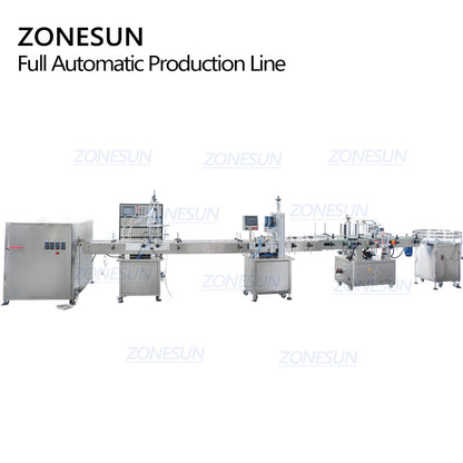 ZONESUN ZS-FAL180R8 Auto Round Bottle Filling Capping Labeling Line