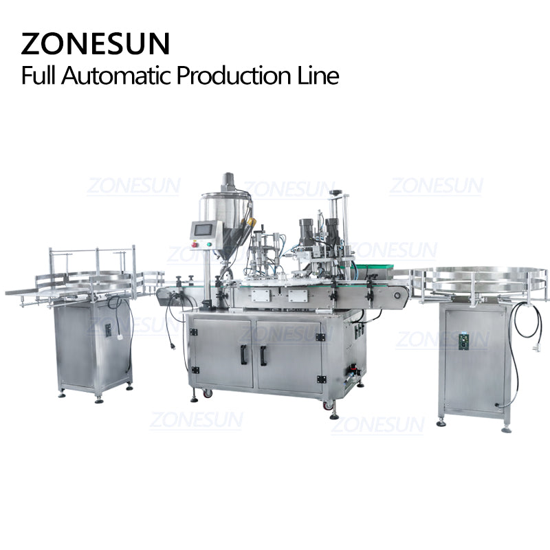 ZONESUN Small Vial Liquid Filling & Capping Automatic Production Line