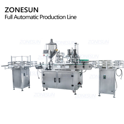 ZONESUN Small Vial Liquid Filling & Capping Automatic Production Line
