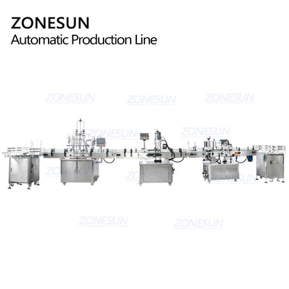ZONESUN ZS-FAL180R5 Auto Piston Filling Capping Labeling Machine Line