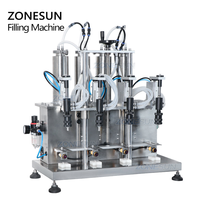 ZONESUN ZS-YTZL500 Semi-auto 4 Nozzles Vacuum Perfume Filling Machine