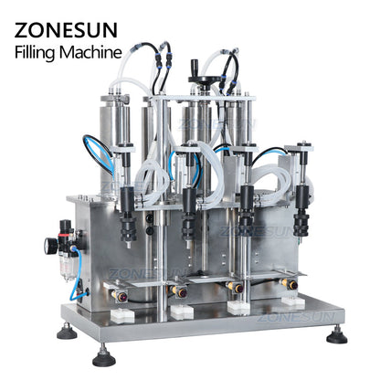 ZONESUN ZS-YTZL500 Semi-auto 4 Nozzles Vacuum Perfume Filling Machine