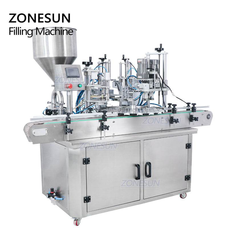 ZONESUN ZS-AFC4 Automatic Paste Filling & Capping Machine