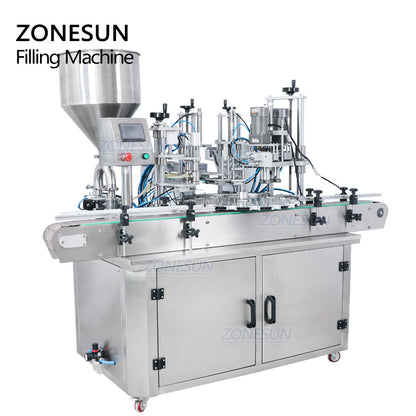 ZONESUN ZS-AFC4 Automatic Paste Filling & Capping Machine