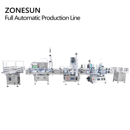 ZONESUN ZS-FAL180C3 Tabletop Liquid Filling Capping Labeling Line