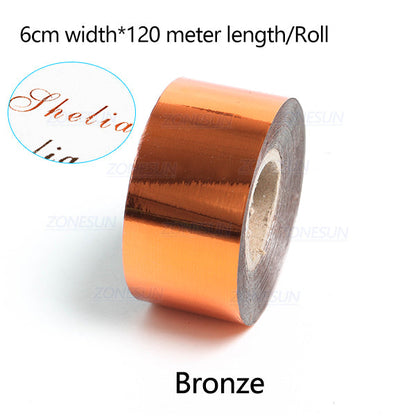 ZONESUN 6cm Hot Foil Paper for Gift Boxes & Packaging Decoration