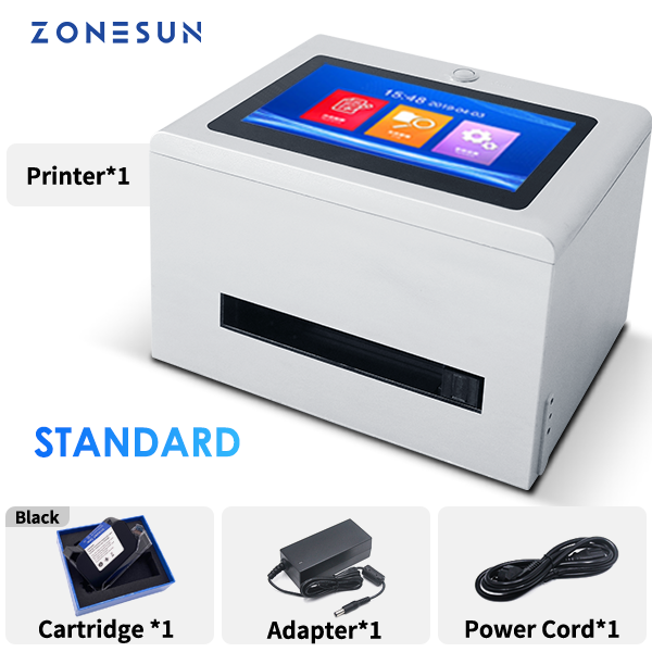 ZONESUN ZS-TIP127 Tabletop Inkjet Date Code and Pattern Printer