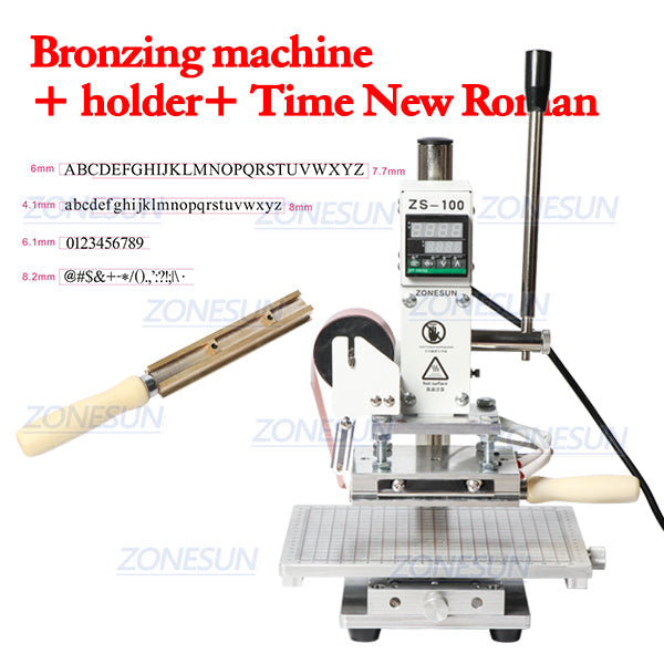 ZONESUN ZS‑100C Hot Stamping Machine with Removable Workbench