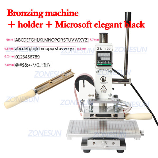 ZONESUN ZS‑100C Hot Stamping Machine with Removable Workbench