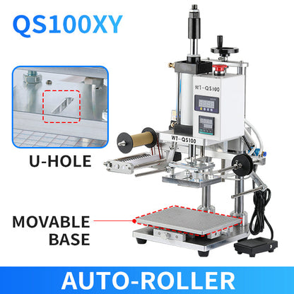 ZONESUN ZS-QS100 Pneumatic Hot Stamping Machine for Multiple Materials