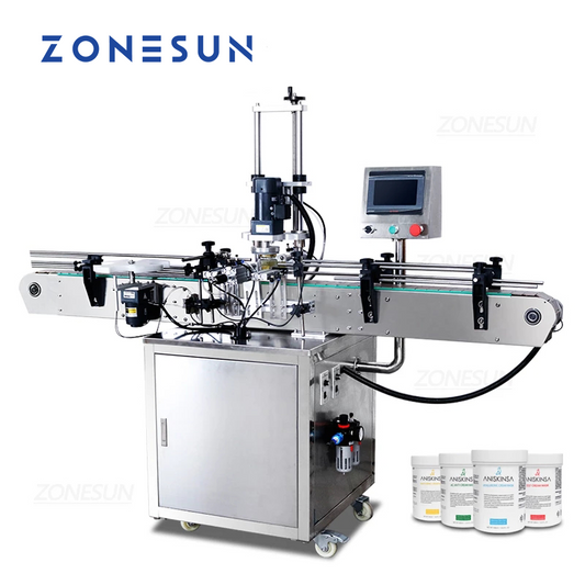ZONESUN ZS‑XG440D Automatic Bottle Capping Machine for Various Caps
