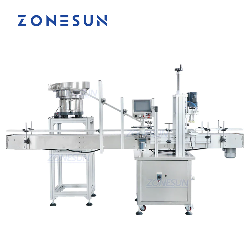 ZONESUN ZS-XG16V Automatic Capping Machine with Vibratory Cap Feeder