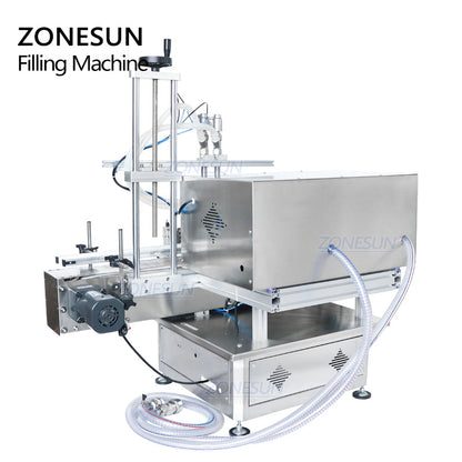ZONESUN ZS-DTDP20-2 Dual Head Desktop Liquid Filling Machine