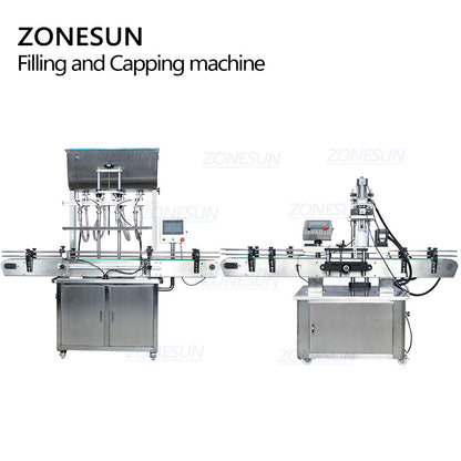 ZONESUN Automatic Paste Filling & Capping Machine for All Bottles
