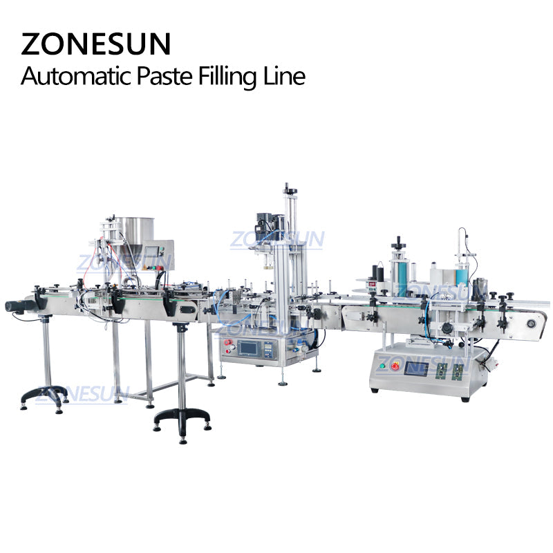 ZONESUN ZS-FAL180C8 Desktop Paste Filling Capping Labeling Machine