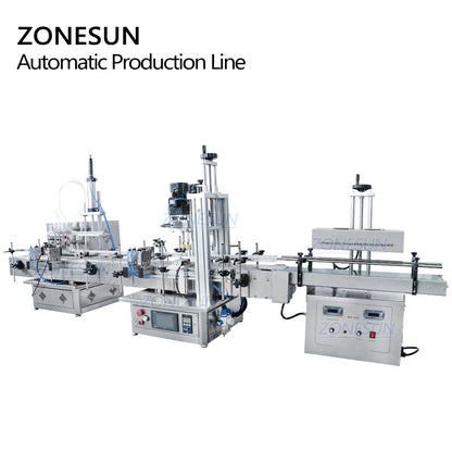 ZONESUN ZS-FAL180S Table Liquid Filling Capping Sealing Machine Line